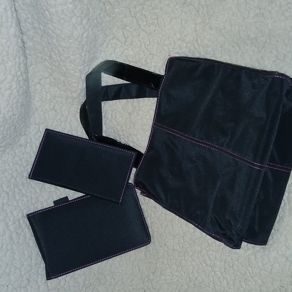 Black & Pink Small tote set